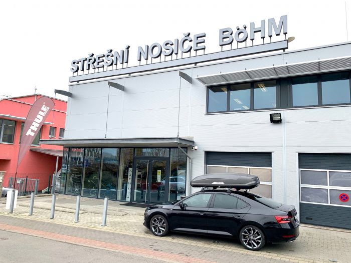 Náhled produktu - Střešní box Hapro Trivor 560 Supermatt Anthracite