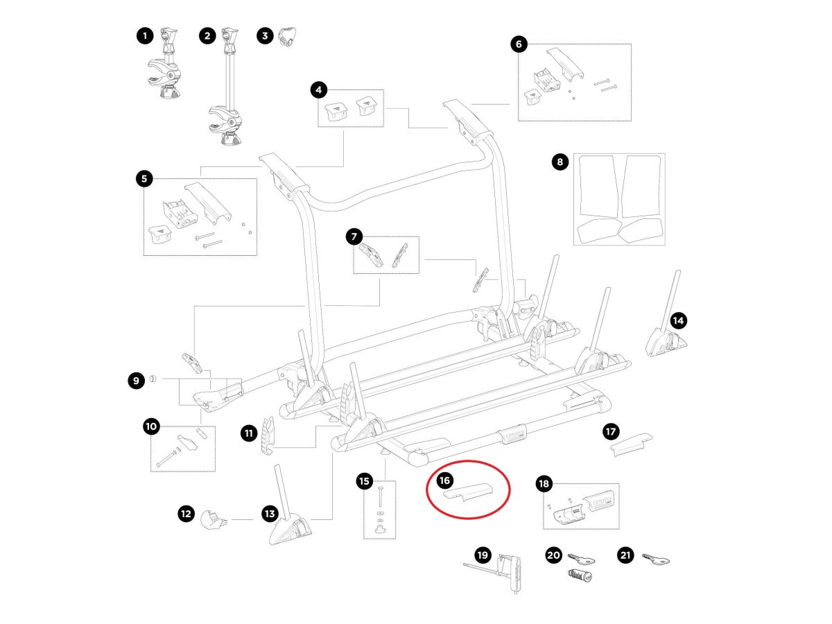 Náhled produktu - Thule Cover Platform Left 54302