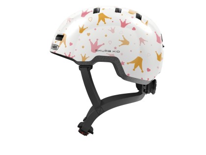 helma ABUS Skurb Kid white crowns - M